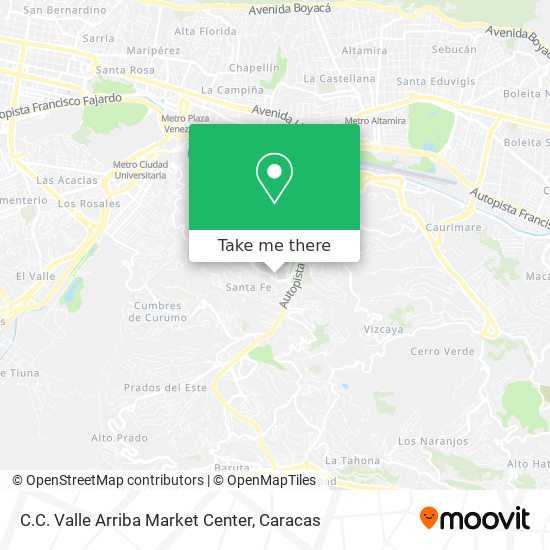 Mapa de C.C. Valle Arriba Market Center