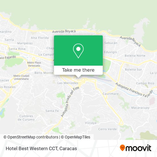 Mapa de Hotel Best Western CCT