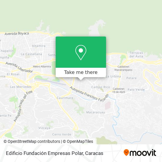 Edificio Fundación Empresas Polar map
