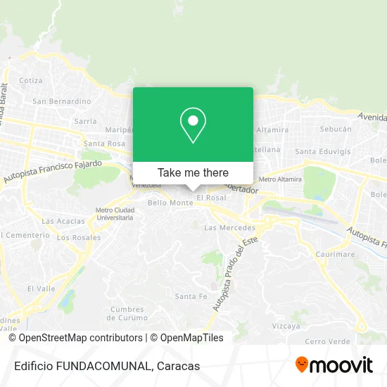Edificio FUNDACOMUNAL map