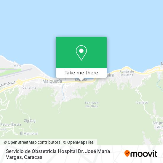 Mapa de Servicio de Obstetricia Hospital Dr. José María Vargas