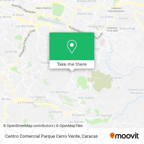 Centro Comercial Parque Cerro Verde map