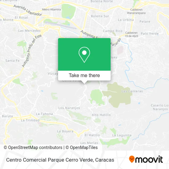 Centro Comercial Parque Cerro Verde map