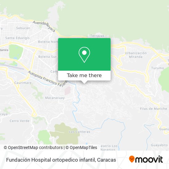 Fundación Hospital ortopedico infantil map