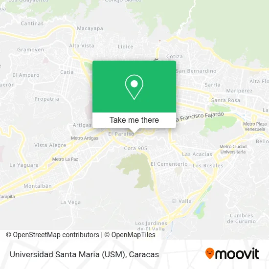 Universidad Santa Maria (USM) map