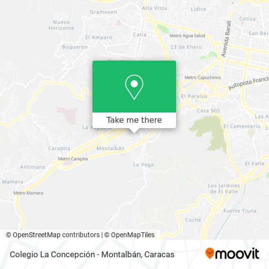 Colegio La Concepción - Montalbán map