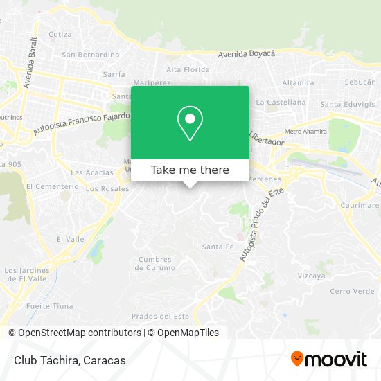 Club Táchira map