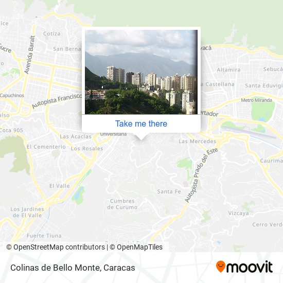 Colinas de Bello Monte map