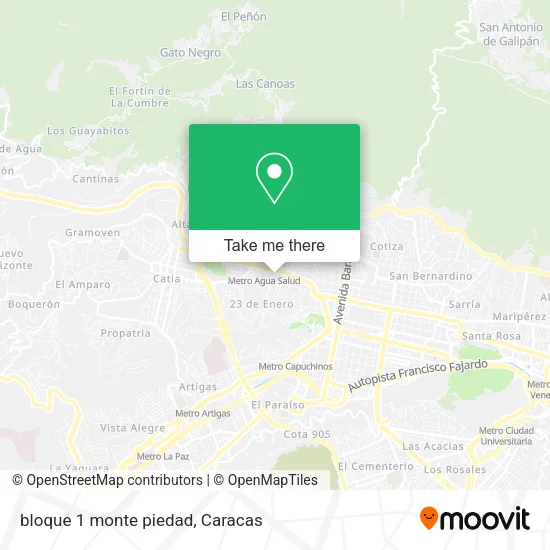 Mapa de bloque 1 monte piedad