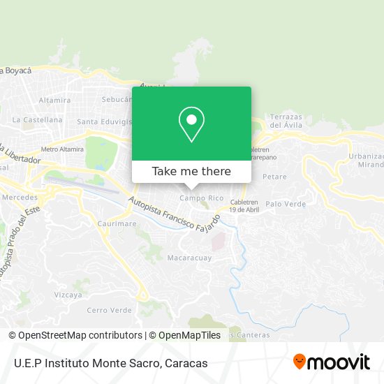 U.E.P Instituto Monte Sacro map