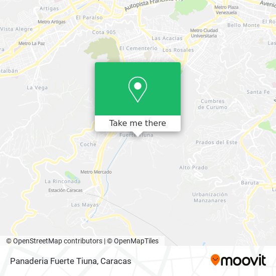 Panaderia Fuerte Tiuna map