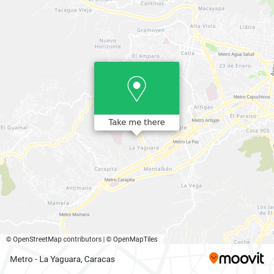 Metro - La Yaguara map