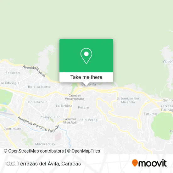 C.C. Terrazas del Ávila map