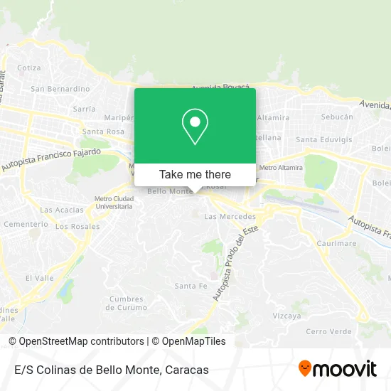 E/S Colinas de Bello Monte map