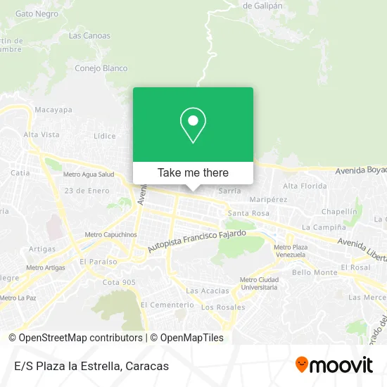 E/S Plaza la Estrella map