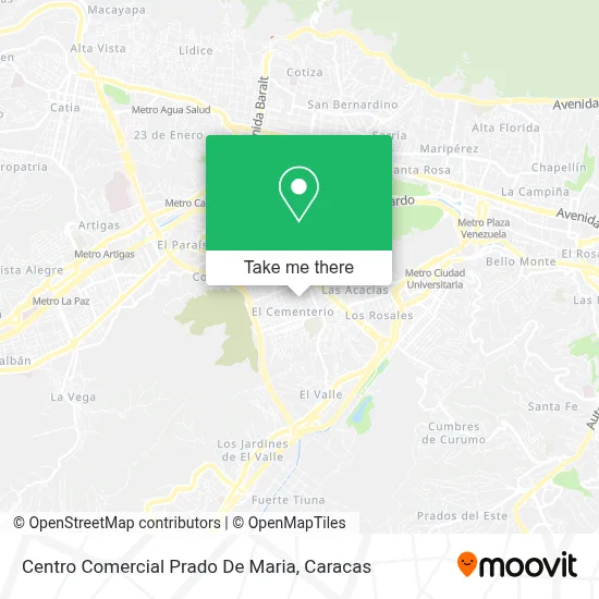 Centro Comercial Prado De Maria map
