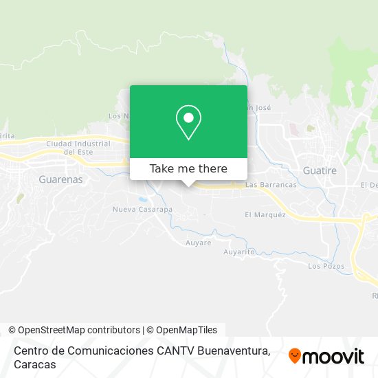 Centro de Comunicaciones CANTV Buenaventura map