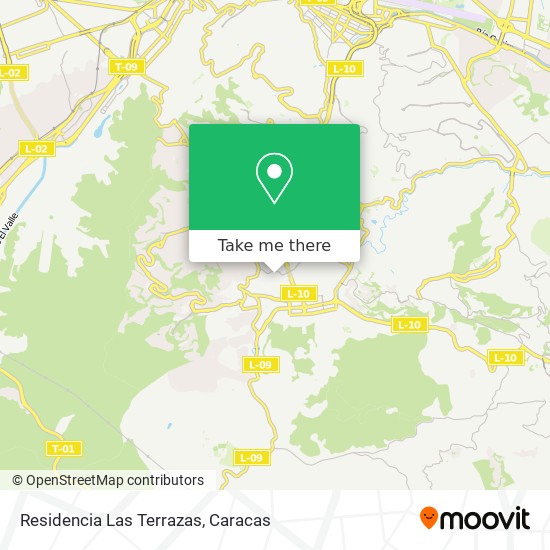 Residencia Las Terrazas map