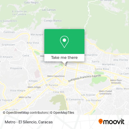 Metro - El Silencio map