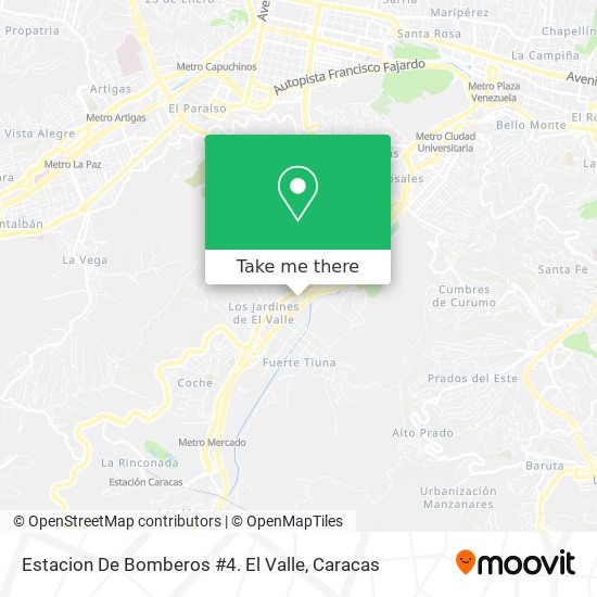 Estacion De Bomberos #4. El Valle map