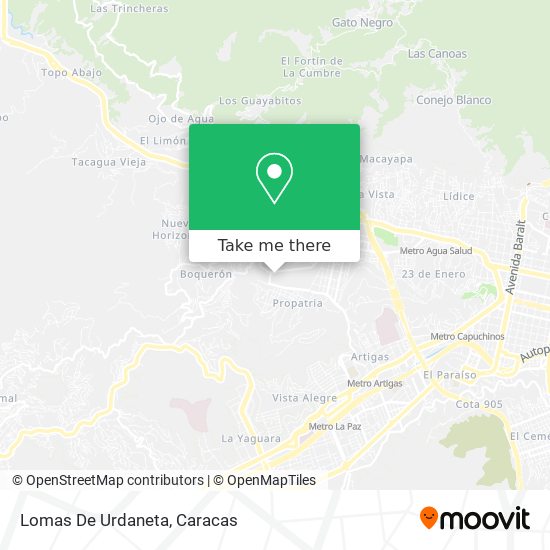 Mapa de Lomas De Urdaneta