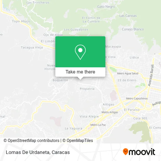 Lomas De Urdaneta map