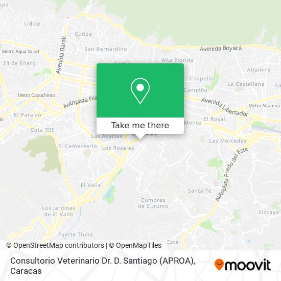 Mapa de Consultorio Veterinario Dr. D. Santiago (APROA)