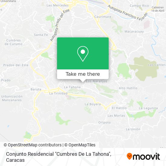 Conjunto Residencial "Cumbres De La Tahona" map