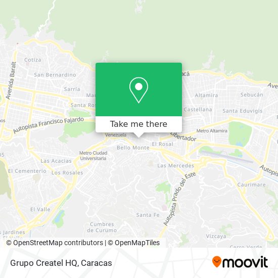 Mapa de Grupo Createl HQ