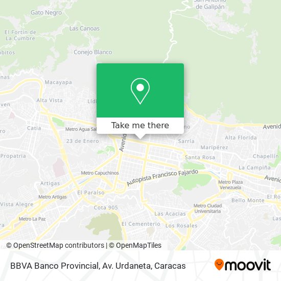 BBVA Banco Provincial, Av. Urdaneta map