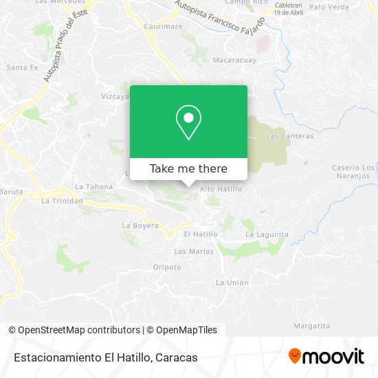 Estacionamiento El Hatillo map