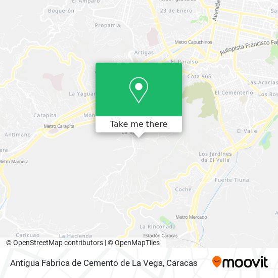 Antigua Fabrica de Cemento de La Vega map