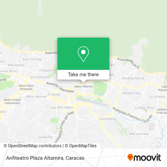 Mapa de Anfiteatro Plaza Altamira