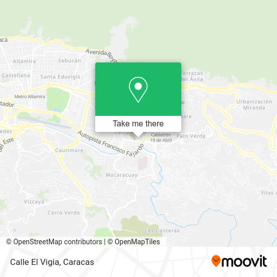 Mapa de Calle El Vigia