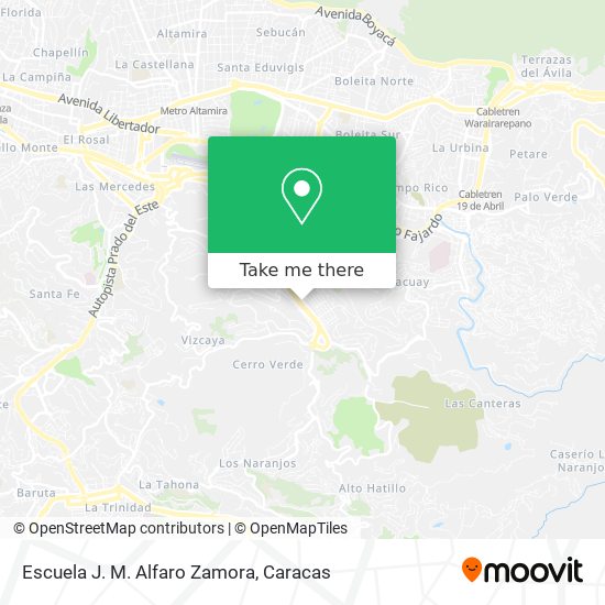 Escuela J. M. Alfaro Zamora map