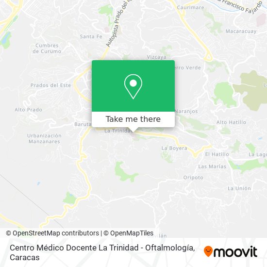 Mapa de Centro Médico Docente La Trinidad - Oftalmología