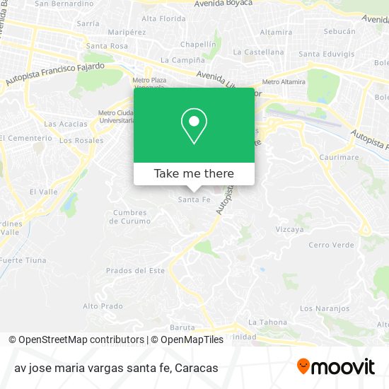 av jose maria vargas santa fe map