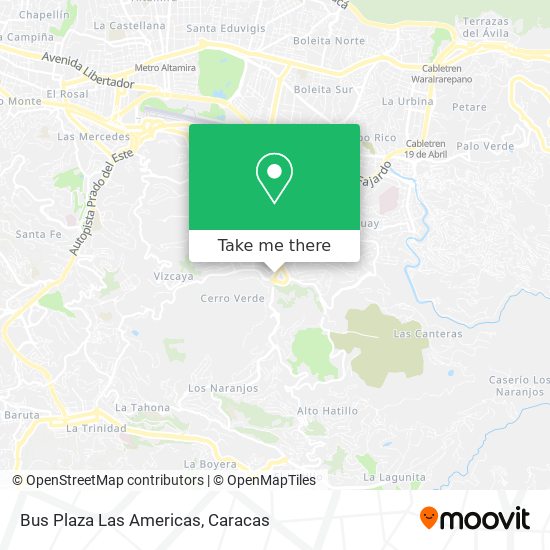 Mapa de Bus Plaza Las Americas