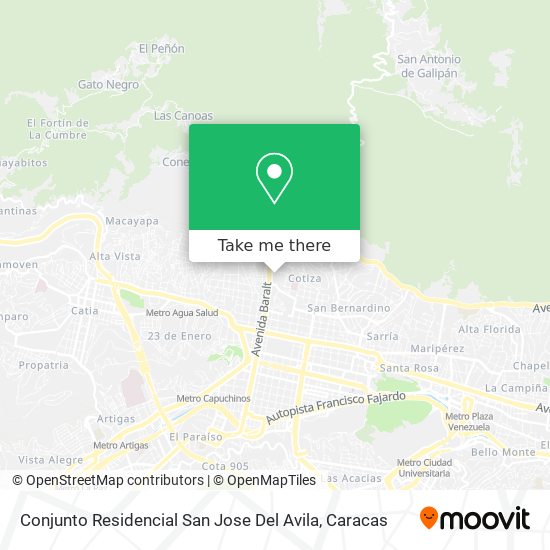 Mapa de Conjunto Residencial San Jose Del Avila