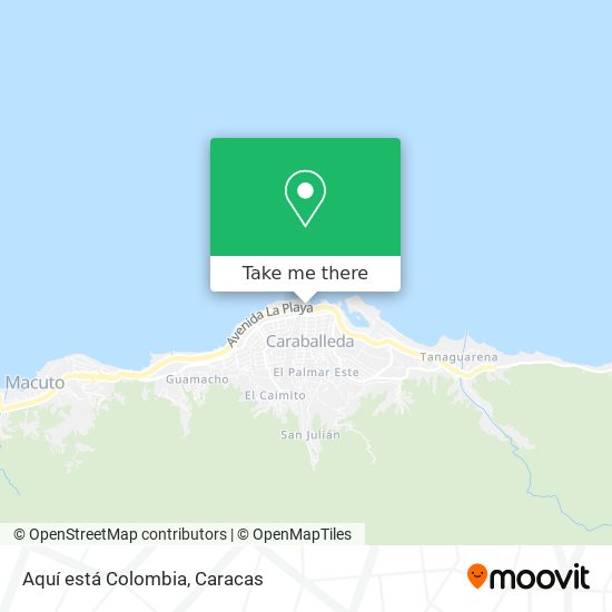 Aquí está Colombia map