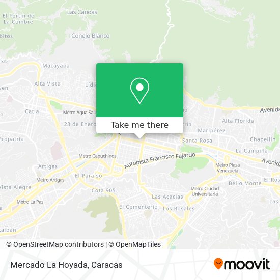 Mercado La Hoyada map