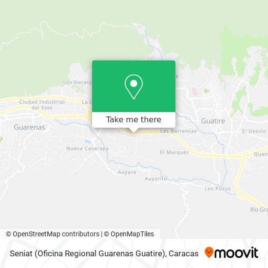 Mapa de Seniat (Oficina Regional Guarenas Guatire)