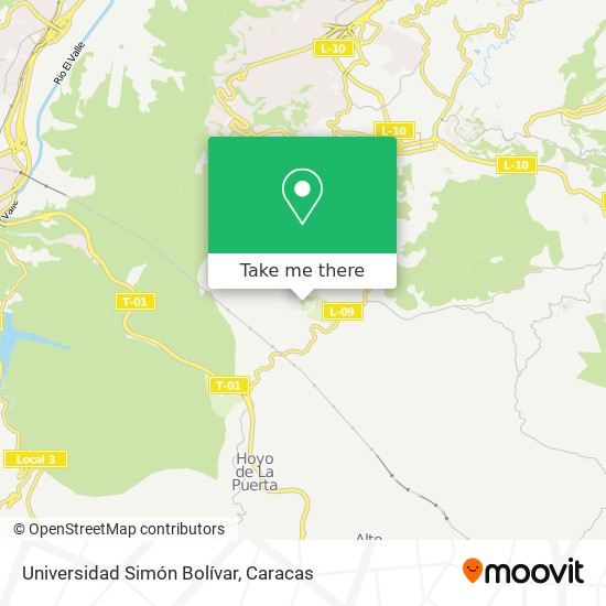 Mapa de Universidad Simón Bolívar