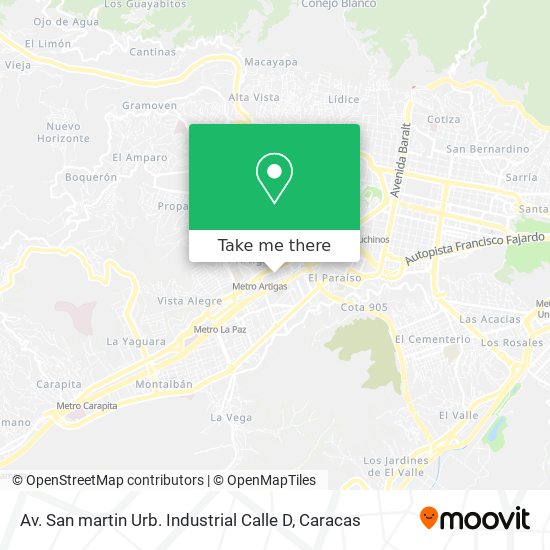 Av. San martin Urb. Industrial Calle D map
