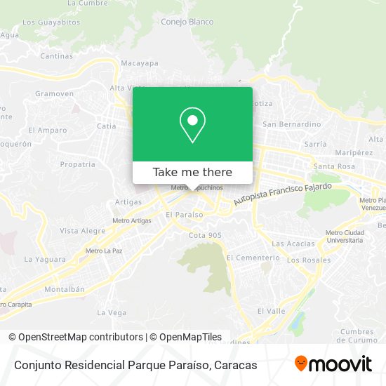 Conjunto Residencial Parque Paraíso map