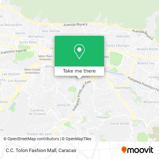 Mapa de C.C. Tolon Fashion Mall