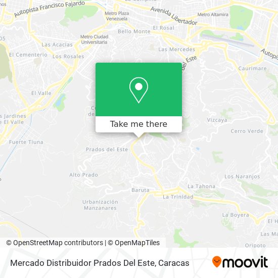 Mercado Distribuidor Prados Del Este map