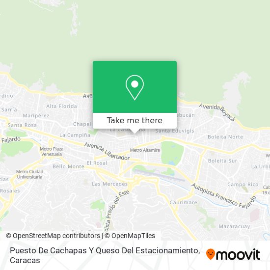 Puesto De Cachapas Y Queso Del Estacionamiento map