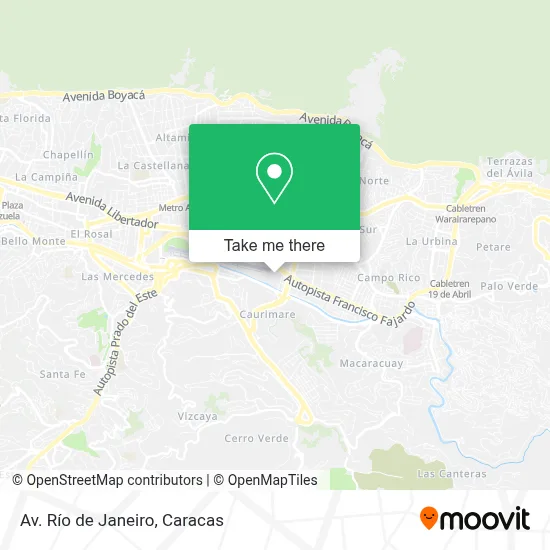Mapa de Av. Río de Janeiro