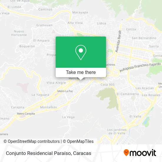 Conjunto Residencial Paraíso map